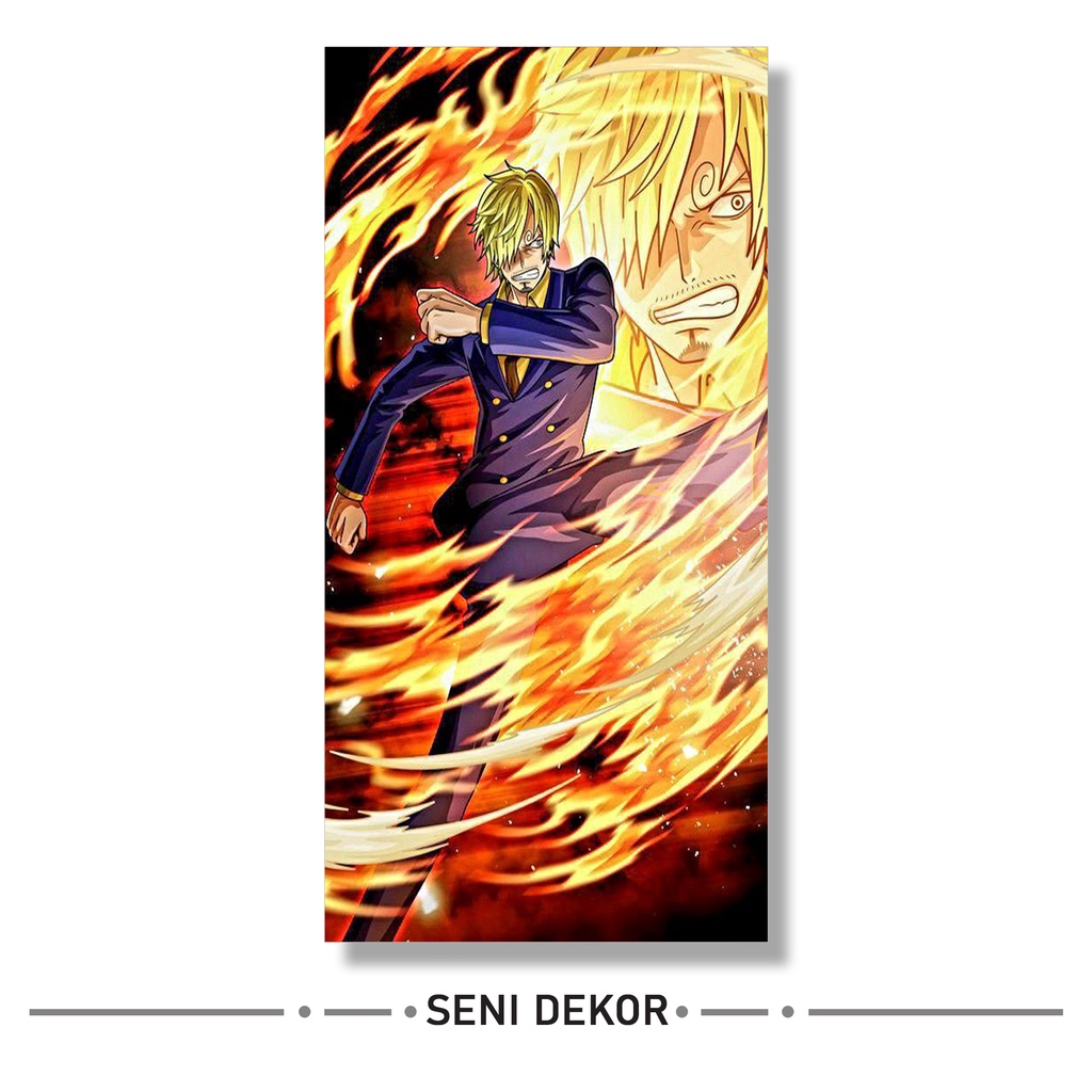 Jual hiasan dinding ruangan kamar aesthetic gambar anime ukuran 15x30