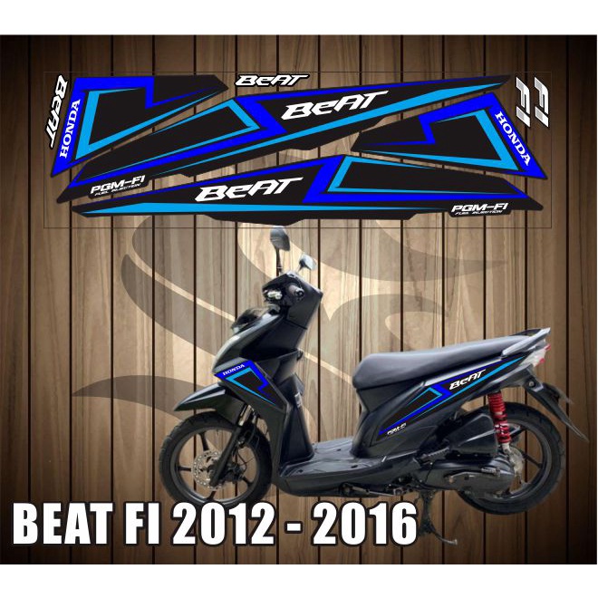 Jual Stiker Motif Custom Art Motor Honda Beat Fi Variasi Striping