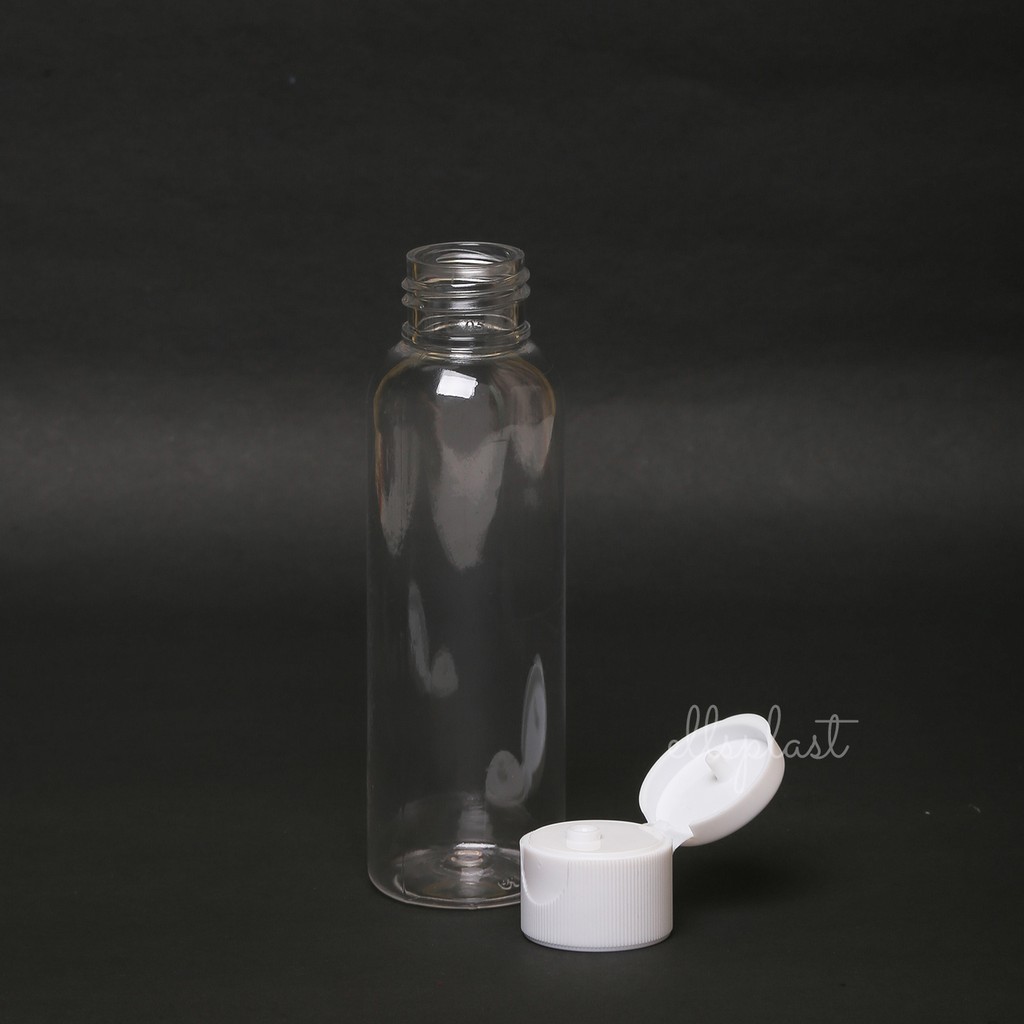 Jual BOTOL FLIPTOP 100 ML / BOTOL PET 100 ML NATURAL TUTUL FLIPTOP ...