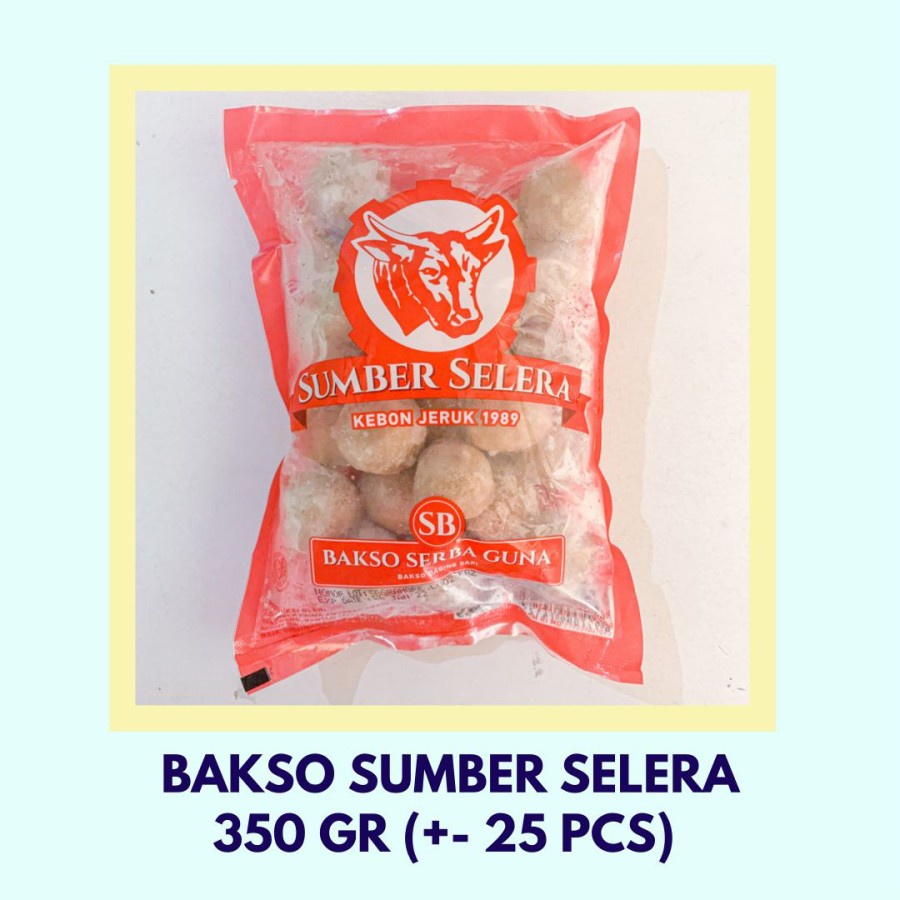 Jual Baso Bakso Daging Sapi Sumber Selera Sb 350 Gr 25 Butir