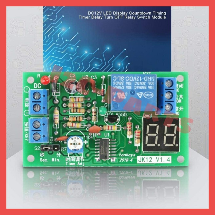 Jual Timer Delay Trigger DC 12V OFF Relay Switch Module Countdown ...