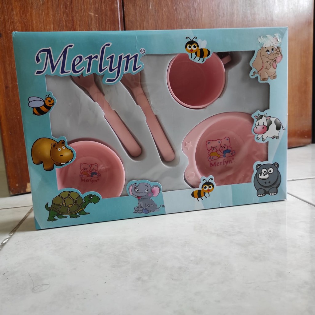 Jual Peralatan Makan Bayi SNI Set Baby Feeding Merlyn | Shopee Indonesia