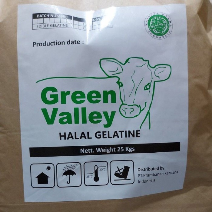 Jual agaragarpudingbahan gelatin bubuk halal merk green valley