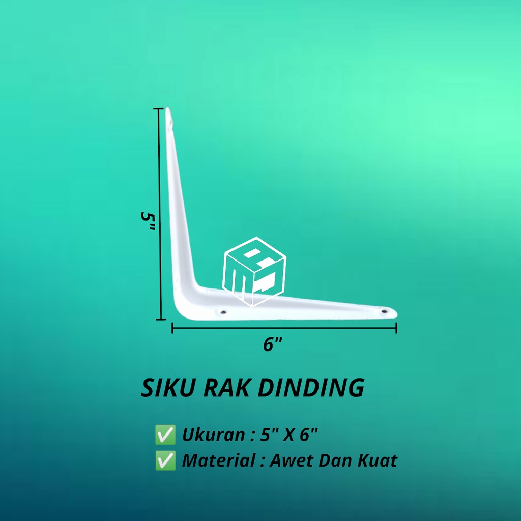 Jual Siku Penyangga Rak Dekorasi Ruangan Putih Varian Size / Siku Rak ...