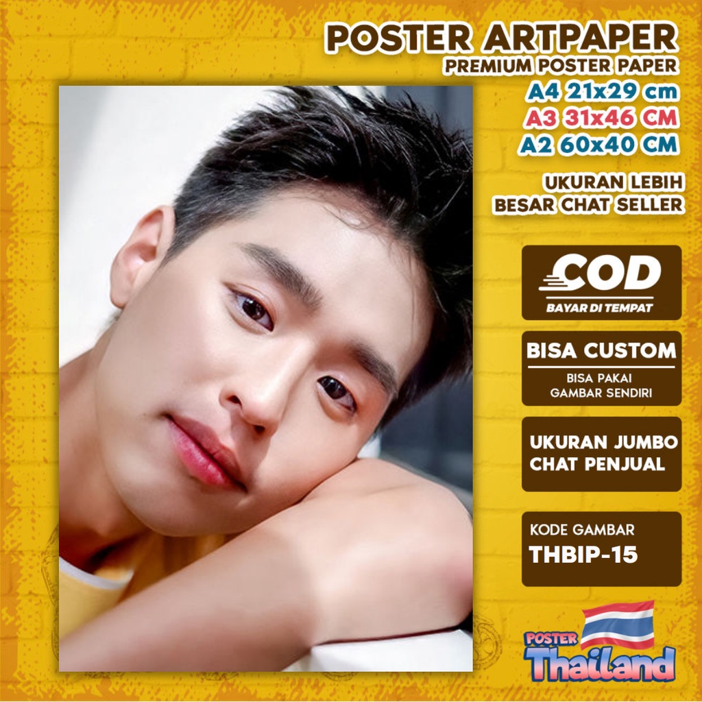 Jual Poster Billkin Putthipong Artis Thailand Pop Asia Thai Idol Aktor