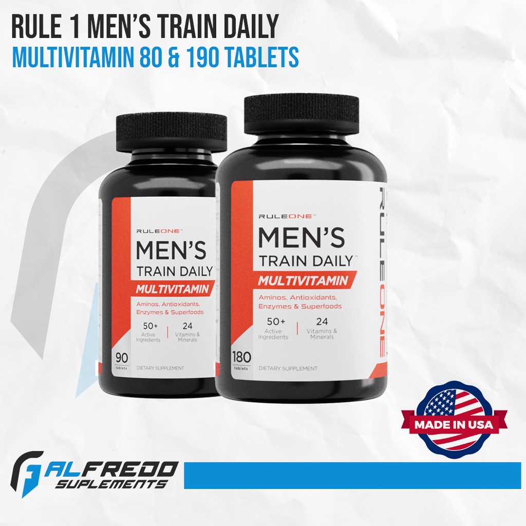 Jual Rule 1 Men's Train Daily Multivitamin dan Mineral Tablet | Ruleone ...