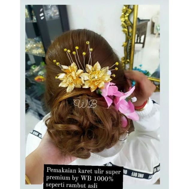 Jual Karet Rambut Ulir Premium /sanggul modern / hairdo simpel / rambut