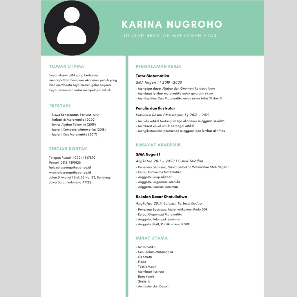 Buat CV/Design CV/ATS Friendly/Design CV/Curicullum Vitae/Daftar Riwayat Hidup/Resume