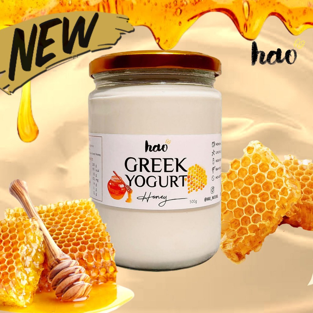 Jual Hao Greek Yogurt HONEY (Live Active Probiotics Yoghurt) Shopee