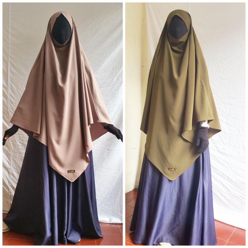 Jual Frenchkhimar lancip | French khimar V shape | Frenchkhimar model ...