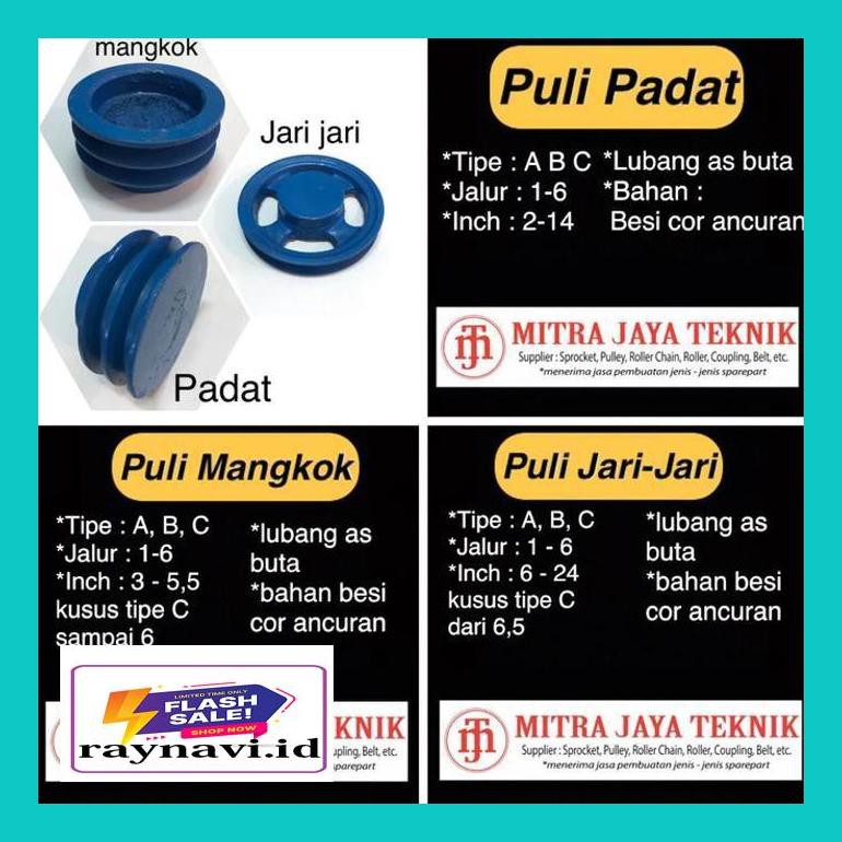 Jual M1Ksdray Puli Besi Jari B2 X 8 Inch Pully Pulley Polly Poli 2 ...