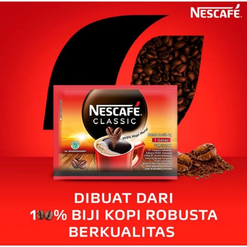 Jual Nescafe Classic Sachet Bag Era G Isi Pcs Shopee Indonesia