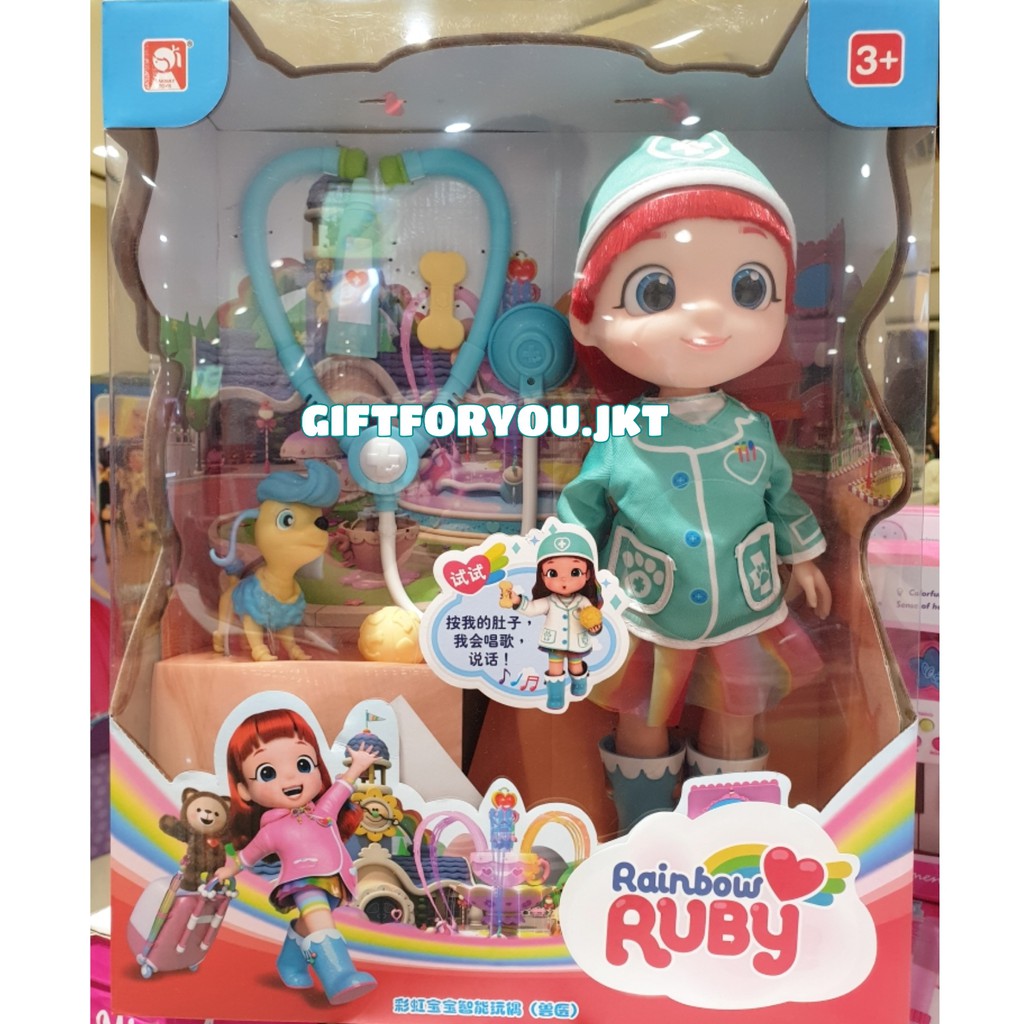 Jual Boneka Rainbow Ruby Doll Dokter Hewan Pet Original Playset Mainan ...