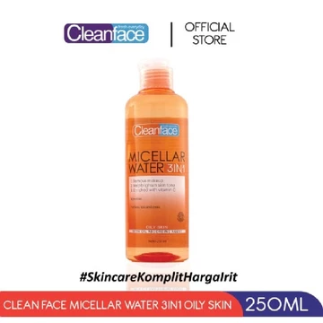 Purbasari Clean Face Micellar Water 250Ml Normal Skin Oily Skin