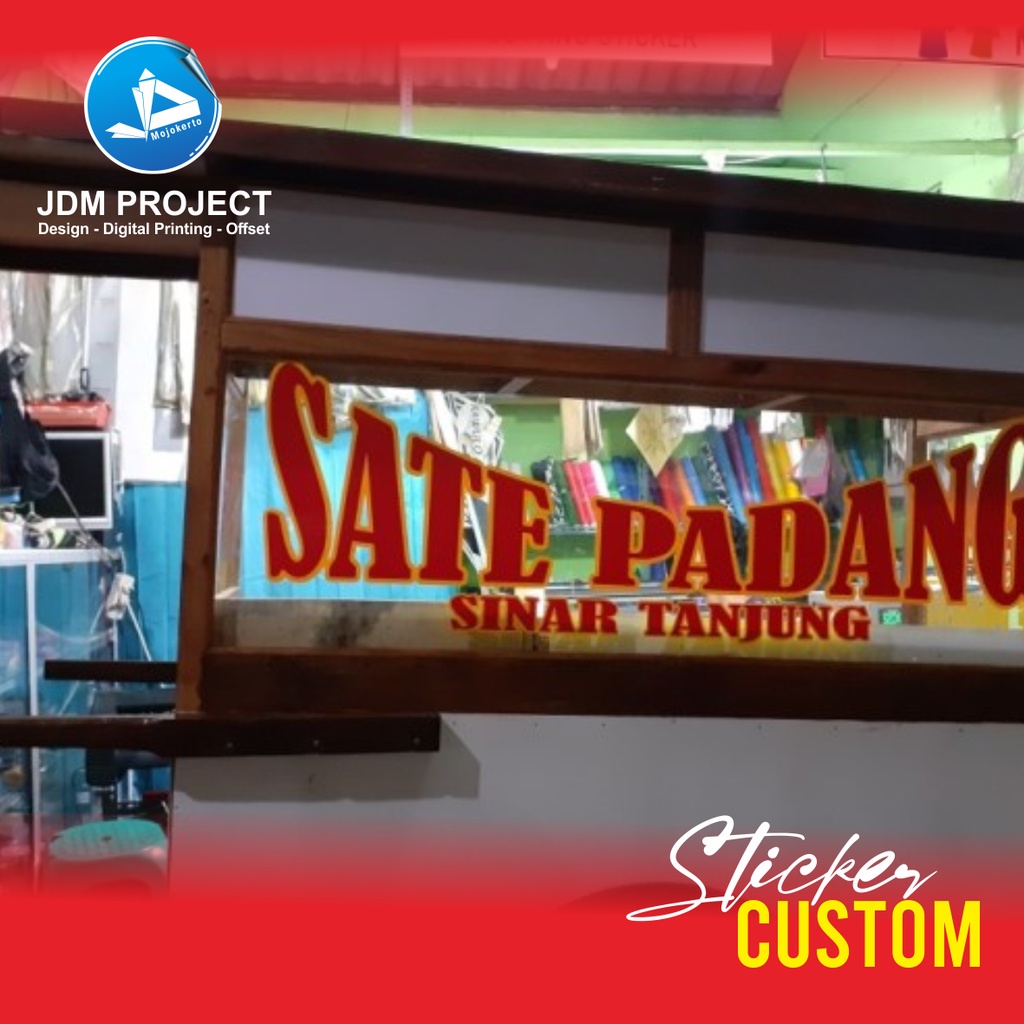 Jual Sticker Gerobak Sticker Etalase Sticker Kaca Cutting Stiker