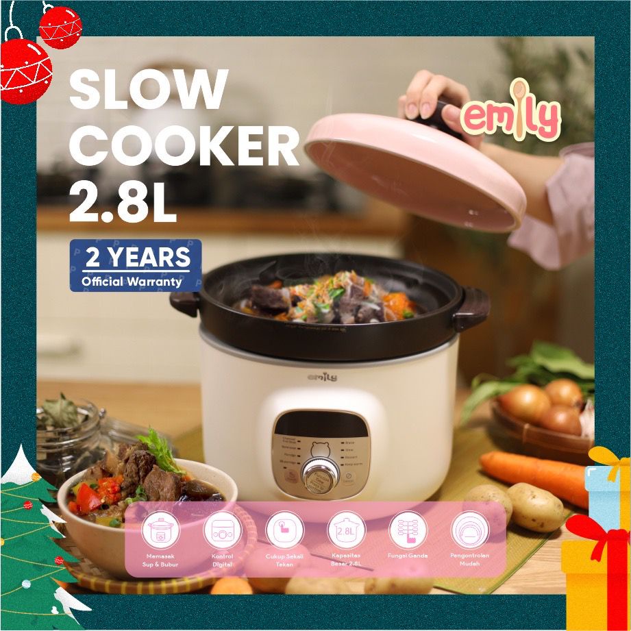 Jual Emily Slow Cooker 2,8 Liter Baby & Family Food Maker Shopee