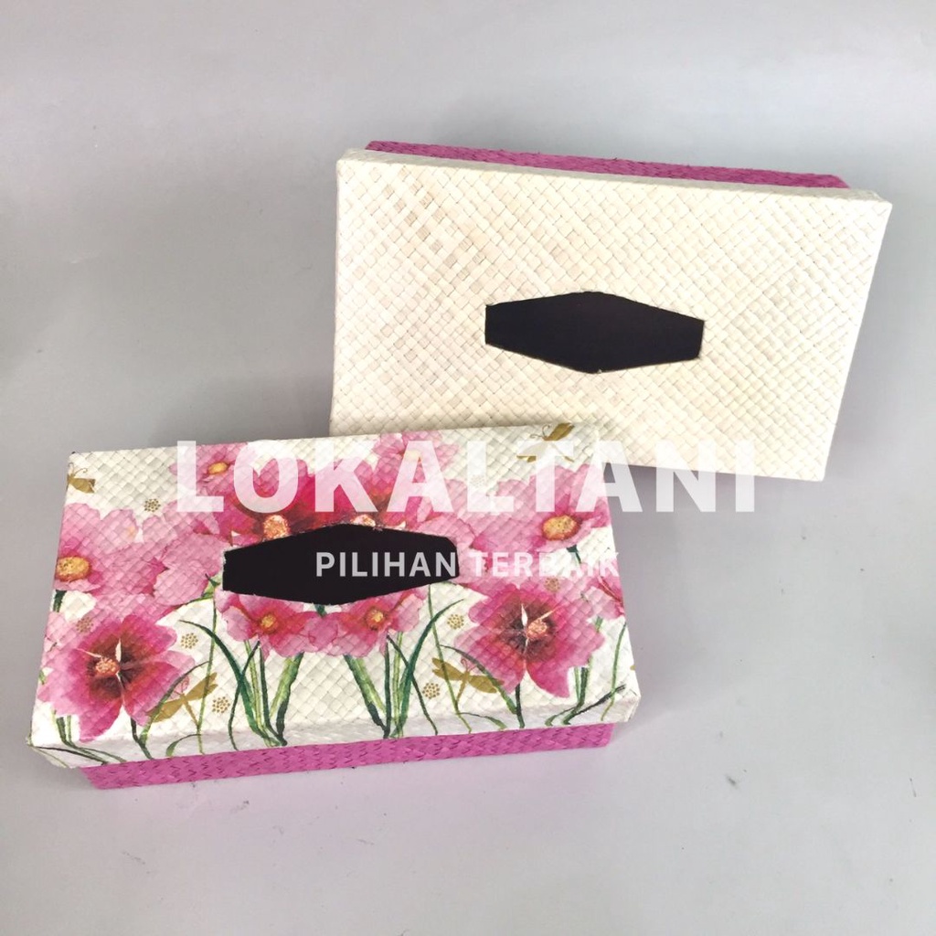 Jual Box Tissue Pandan / Tempat Tissue Anyaman Hias | Shopee Indonesia