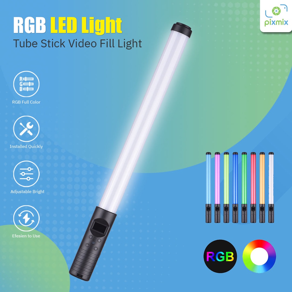 Jual Lampu Genggam Portabel RGB LED Light Stick Video Fill Light | Lamp ...