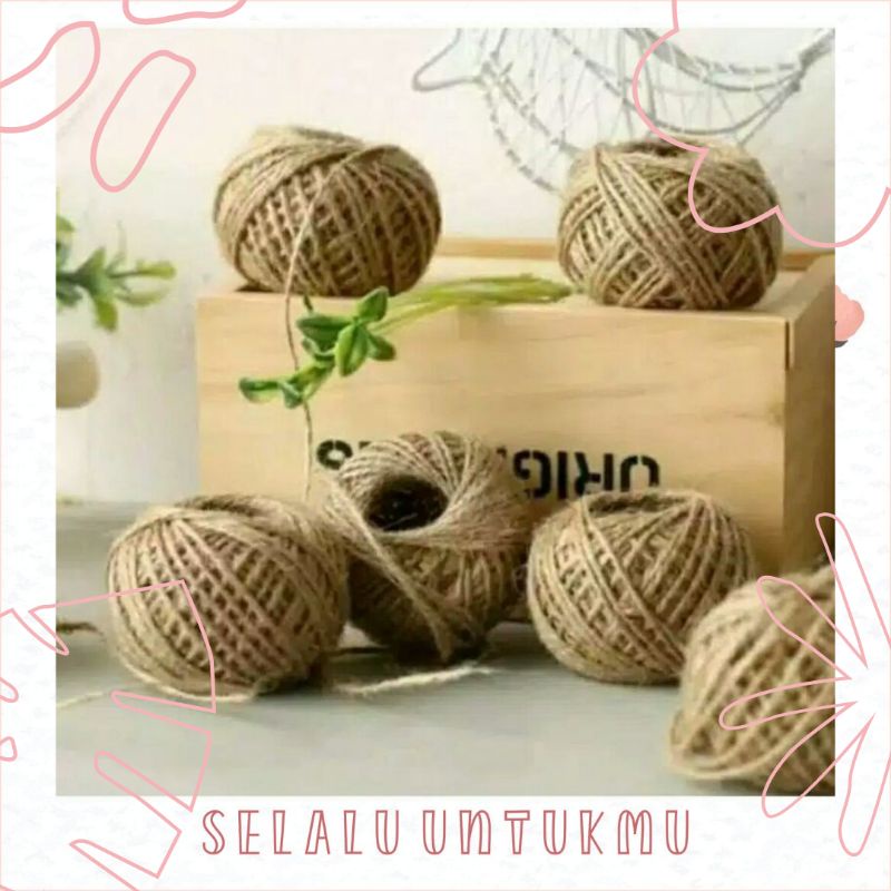 Jual TALI RAMI 2ply 10 METER / TALI GONI / TALI GHONI / TALI KERAJINAN ...