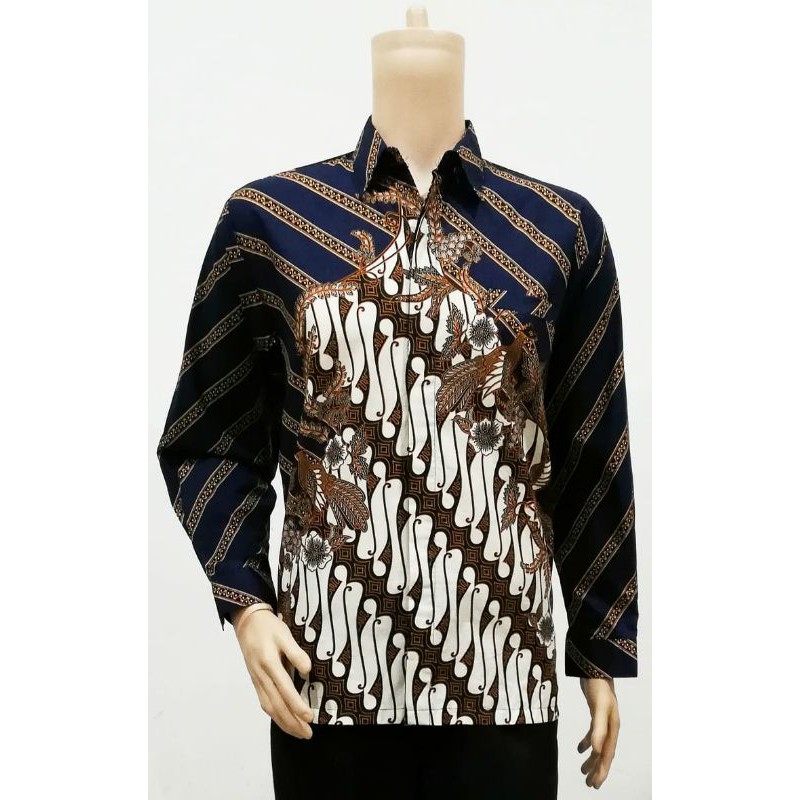 Jual Kemeja Pria Lengan Panjang Motif Parang Batik Solo Asli Murah ...