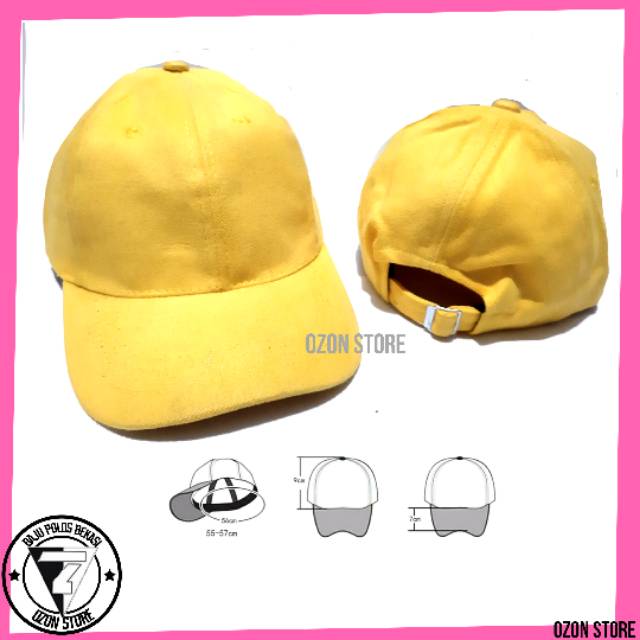 Jual Topi Baseball Distro Caps Polos Pengait Besi Bahan Rapel Premium ...