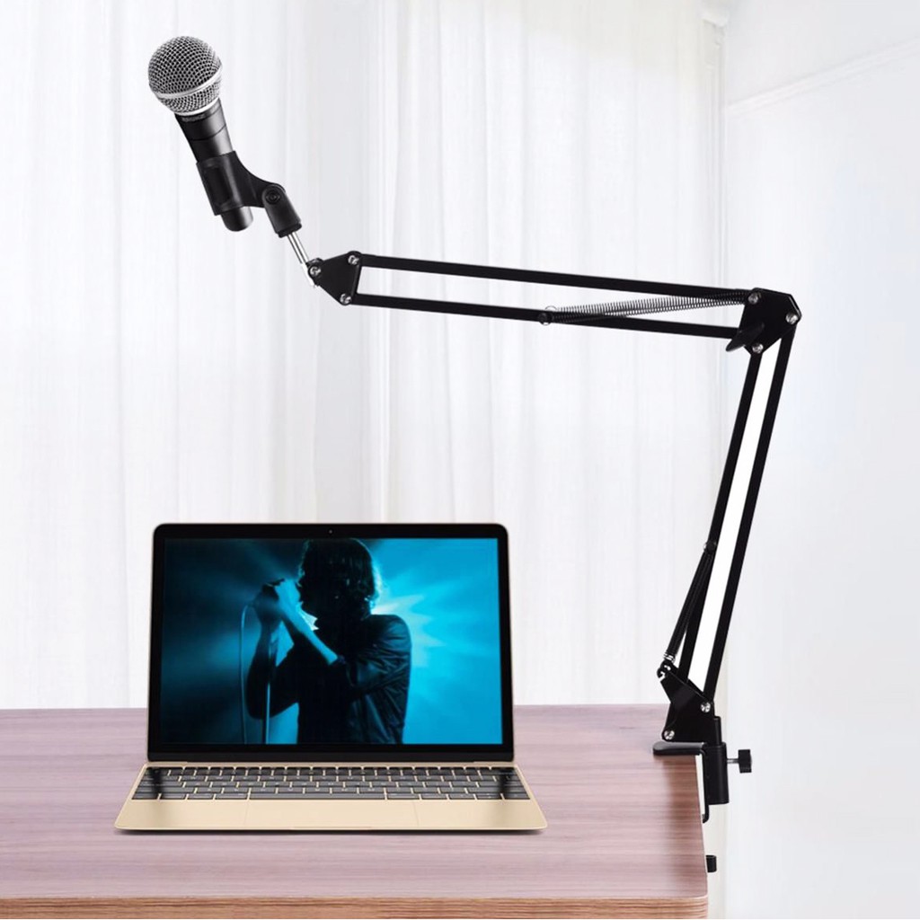 Jual Stand Microphone Meja Jumbo 1M Suspension Scissor Arm Mic Stand SM