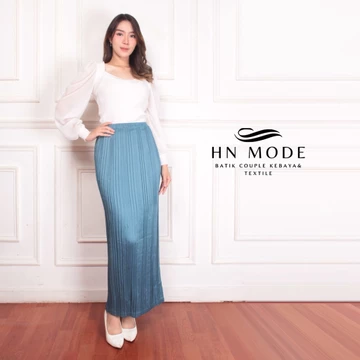 HN MODE Rok Plisket Polos Premium Satin Velvet Bawahan Rempel Polos Buat Formal Casual Look