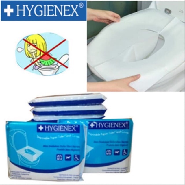 Jual [MMM] Isi 10 HYGIENEX Disposable Paper Toilet Seat Cover / Alas ...