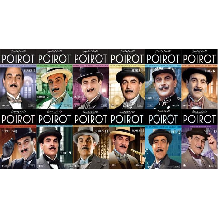 Jual Ristseller Dvd Agatha Christie Hercule Poirot Season 1-13 (Sub