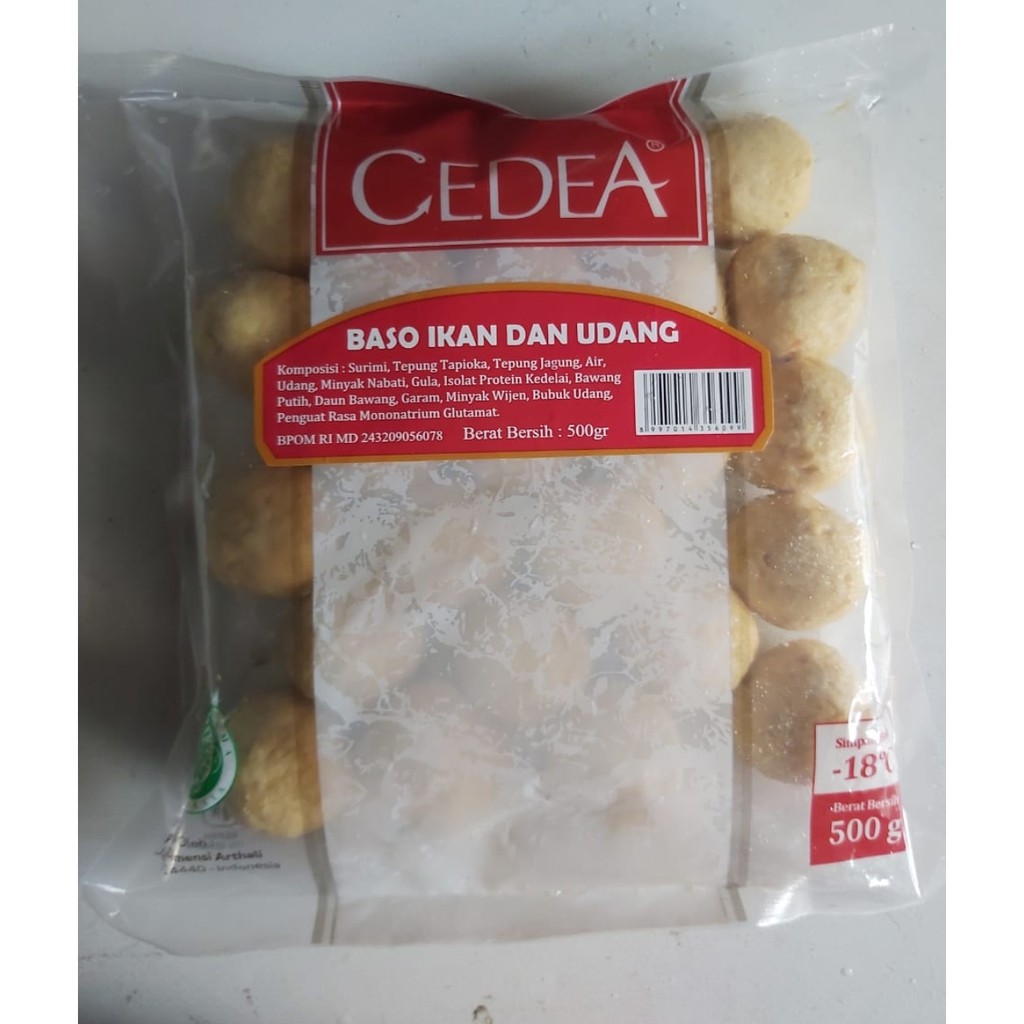 Jual Cedea Baso Ikan Dan Udang 500 Gr Shopee Indonesia