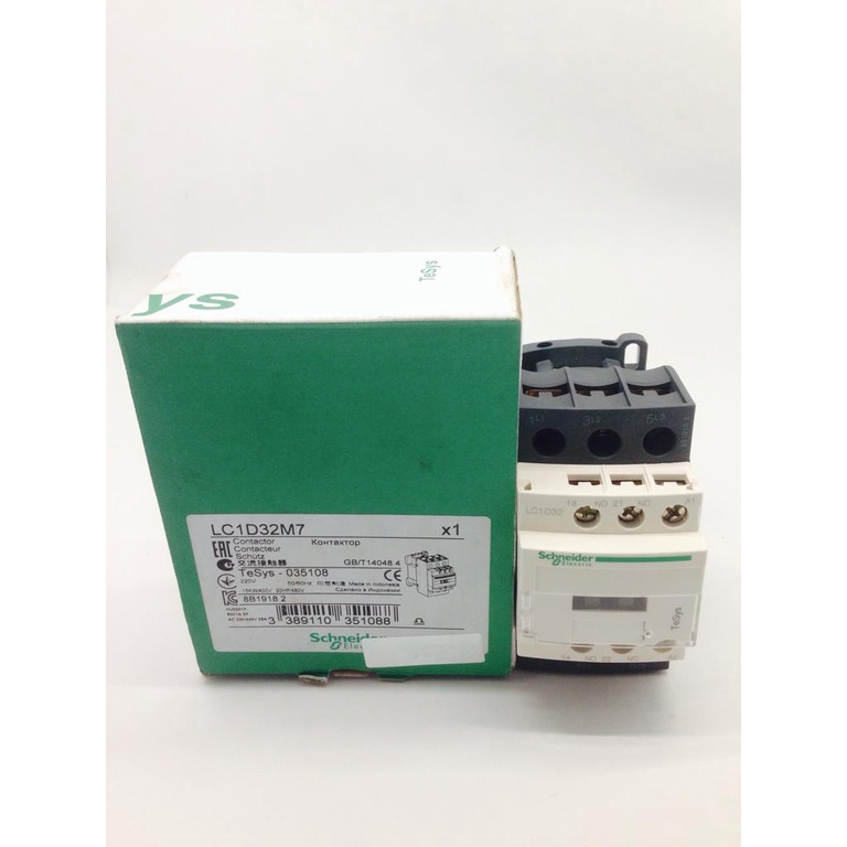 Contacteur Magnétique LC1D32F7 - 32A 110V AC - 3P 3NO - Pour Installation Électrique