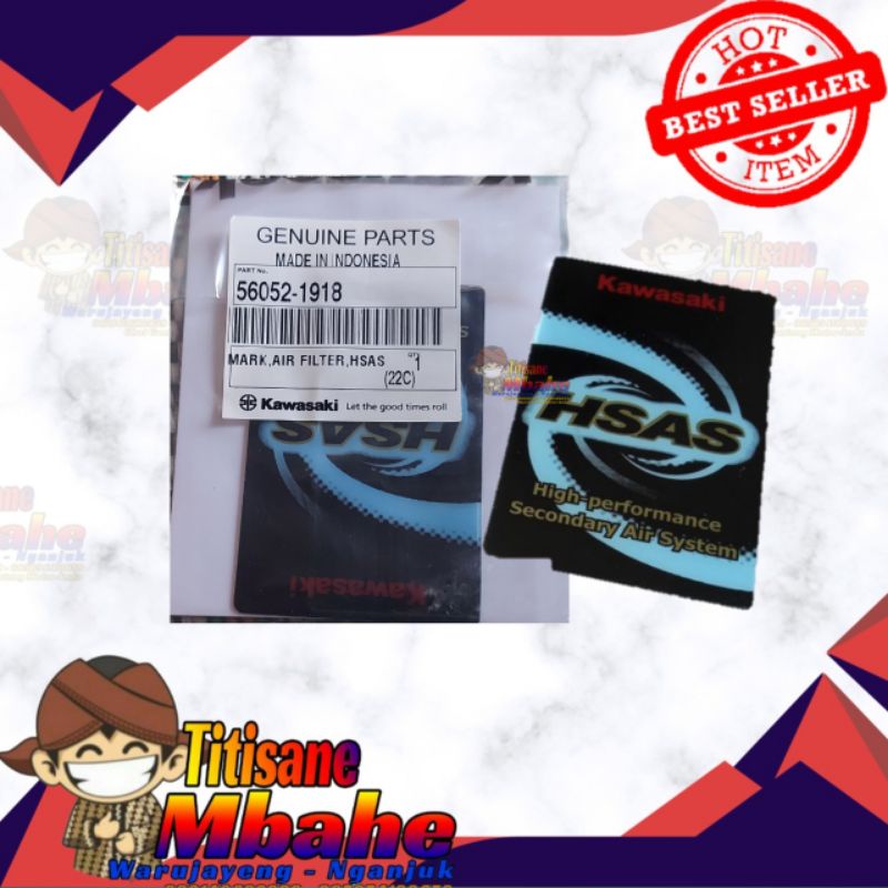 Jual STICKER STIKER LABEL TABUNG KOTAK HSAS NINJA R RR SS 150 ORIGINAL ...
