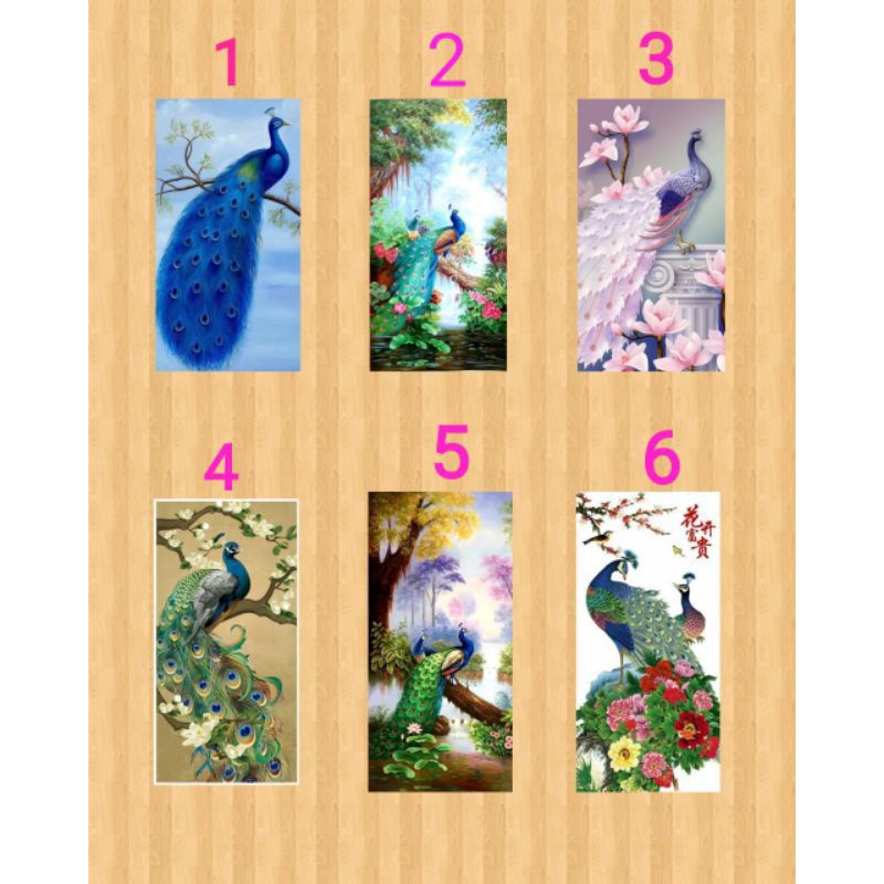 Jual stiker kaca motif merak uk 35x155cm | Shopee Indonesia