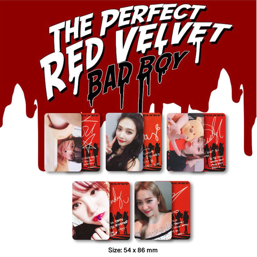 Jual [Photocard] Red Velvet The Perfect Velvet Bad Boy Kihno Ver