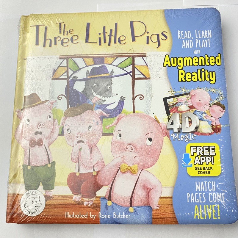 Jual The Three Little Pigs Little Hippo Magic Book 4D pop up AR 3D ...