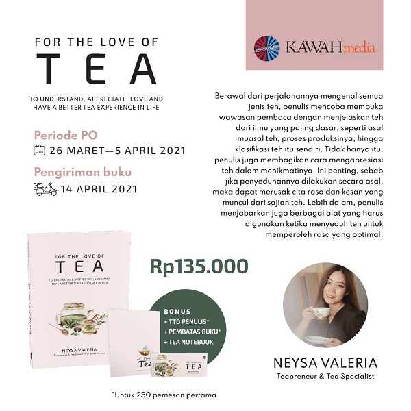 Jual BUKU FOR THE LOVE OF TEA Neysa Valeria Shopee Indonesia