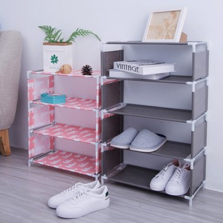 Rak Tempat Penyimpanan Sepatu Sendal 5 Susun Serbaguna Motif Unik