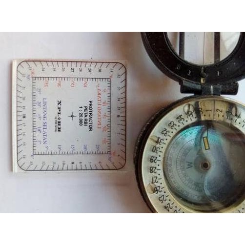 Jual Protaktor Protractor Protektor Geografis Peta RBI bakosurtanal ...