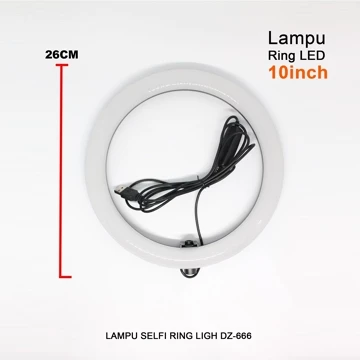 Lampu Ring Ligh Dz 666 Lampu Hias Lampu Selfi Tripod Ring Light Ring Light Tripod Kamra