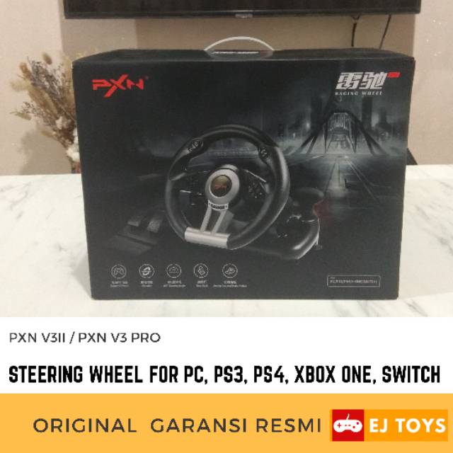 Jual EJ Toys PXN V3II V3 Pro Steering Racing Wheel Alternatif Logitech ...
