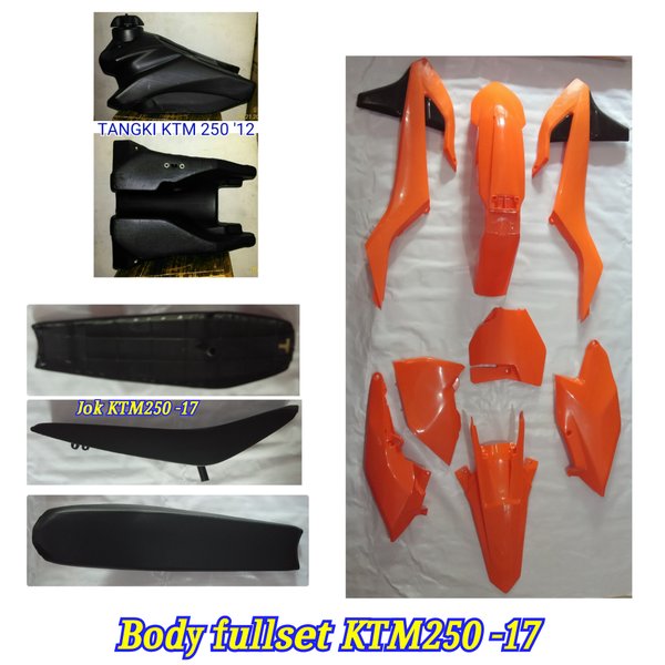 Jual BODY FULLSET KTM 250 2017 LENGKAP JOK TANGKI BODY SET ASSY KTM250