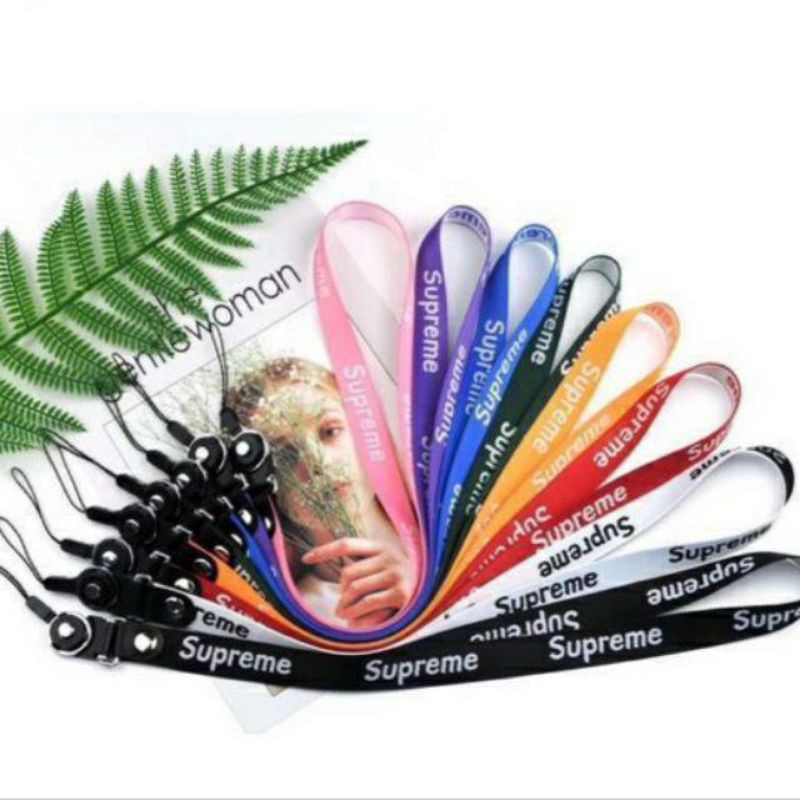 Jual TALI GANTUNGAN HP UNIVERSAL KARTU ID DLL SUPREME HELLO KITTY DORAEMON OFF WHITE Shopee