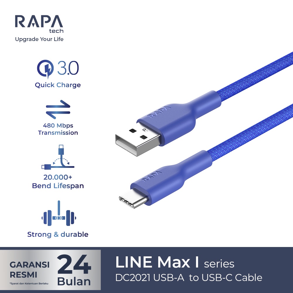 Jual Rapatech Cable Line Max I Usb A To Usb C Cable Dc Shopee Indonesia