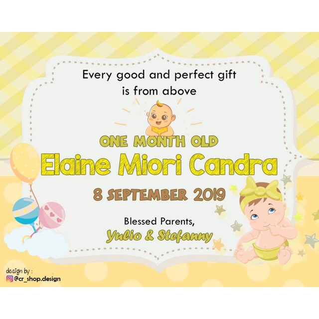 Jual Elaine (Kartu Ucapan Baby) Shopee Indonesia