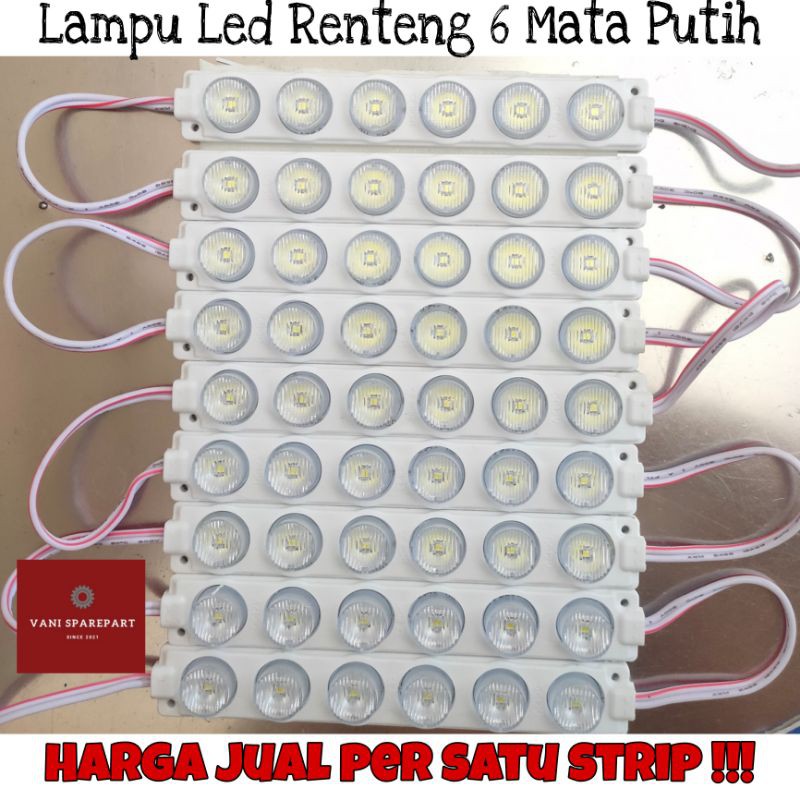 Jual Lampu Led Renteng 6 Mata Putih Biru Modul Module | Shopee Indonesia