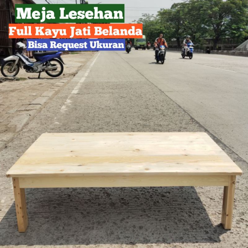 Jual Meja Lesehan Kayu Jati Belanda / Meja Makan Lesehan Kayu / Meja ...