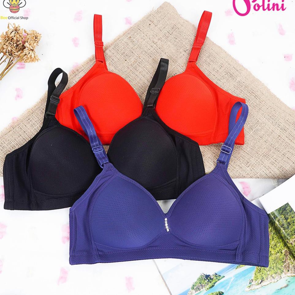 Jual BRA CUP BESAR BRA JUMBO BRA IBU IBU TANPA KAWAT KANCING 3 POLINI