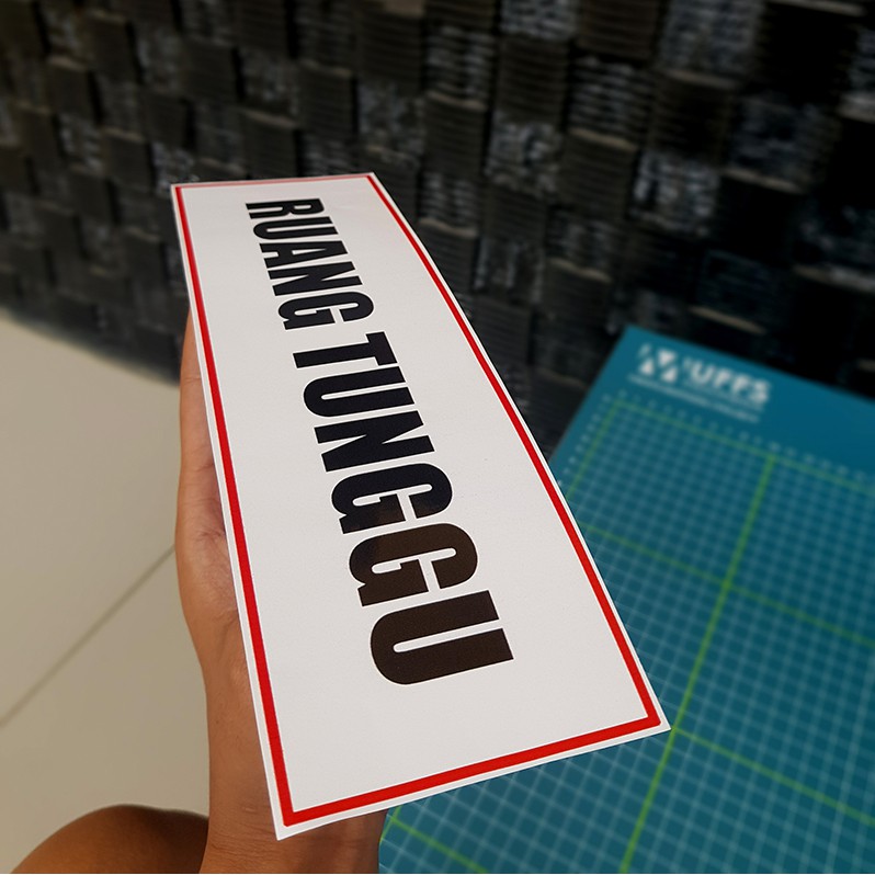 Jual STIKER STICKER TEMPEL RUANG TUNGGU STIKER PEMBERITAHUAN | Shopee ...