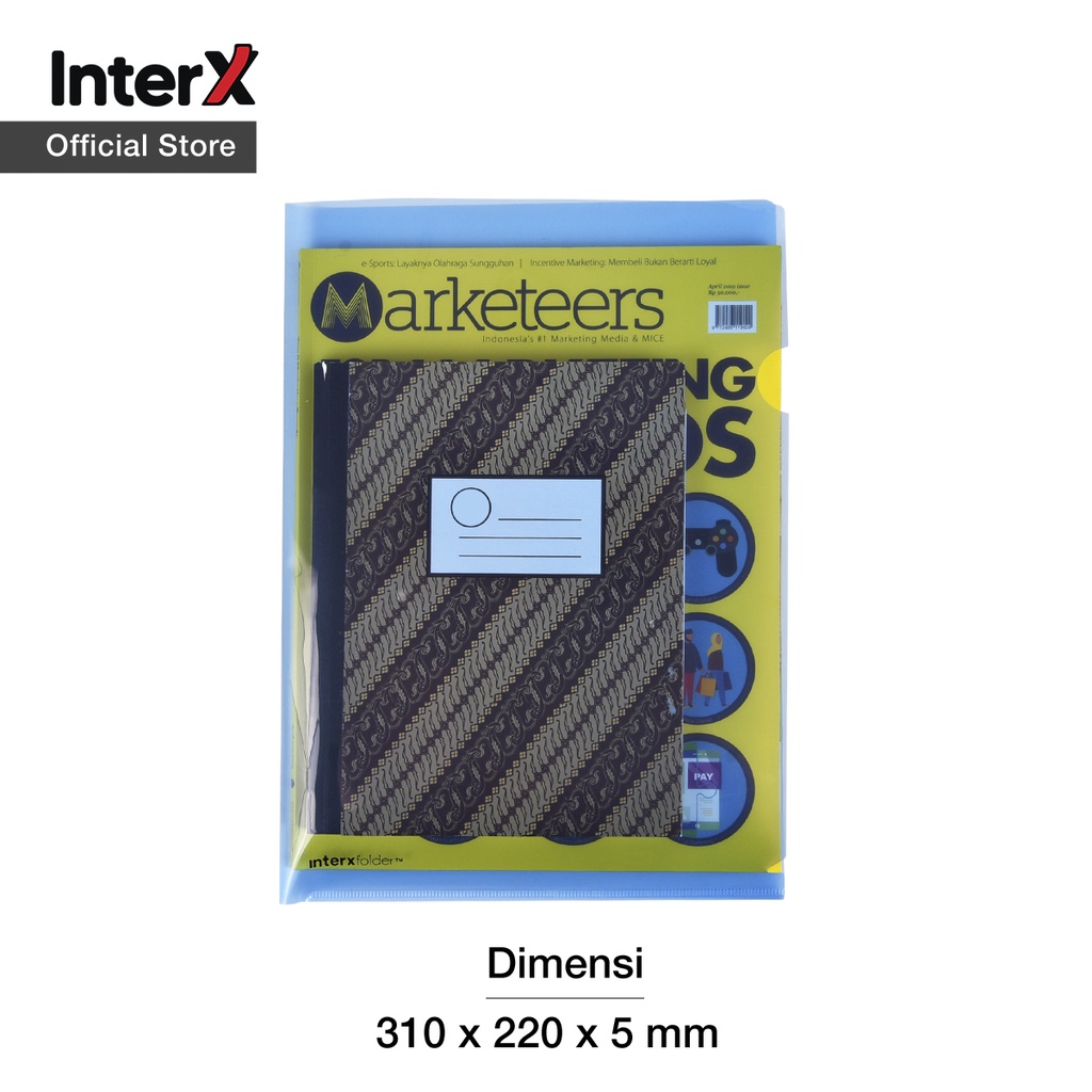 Jual InterX Folder Clear Sleeves/ Map L Plastik Arsip File Kantor ...