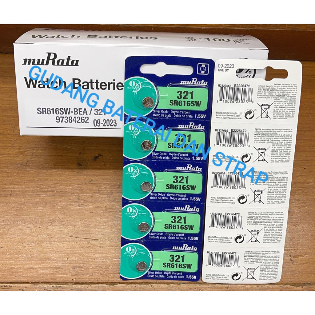 Jual Baterai Battery Orginal Murata SR 616 SW SR616SW | Shopee Indonesia